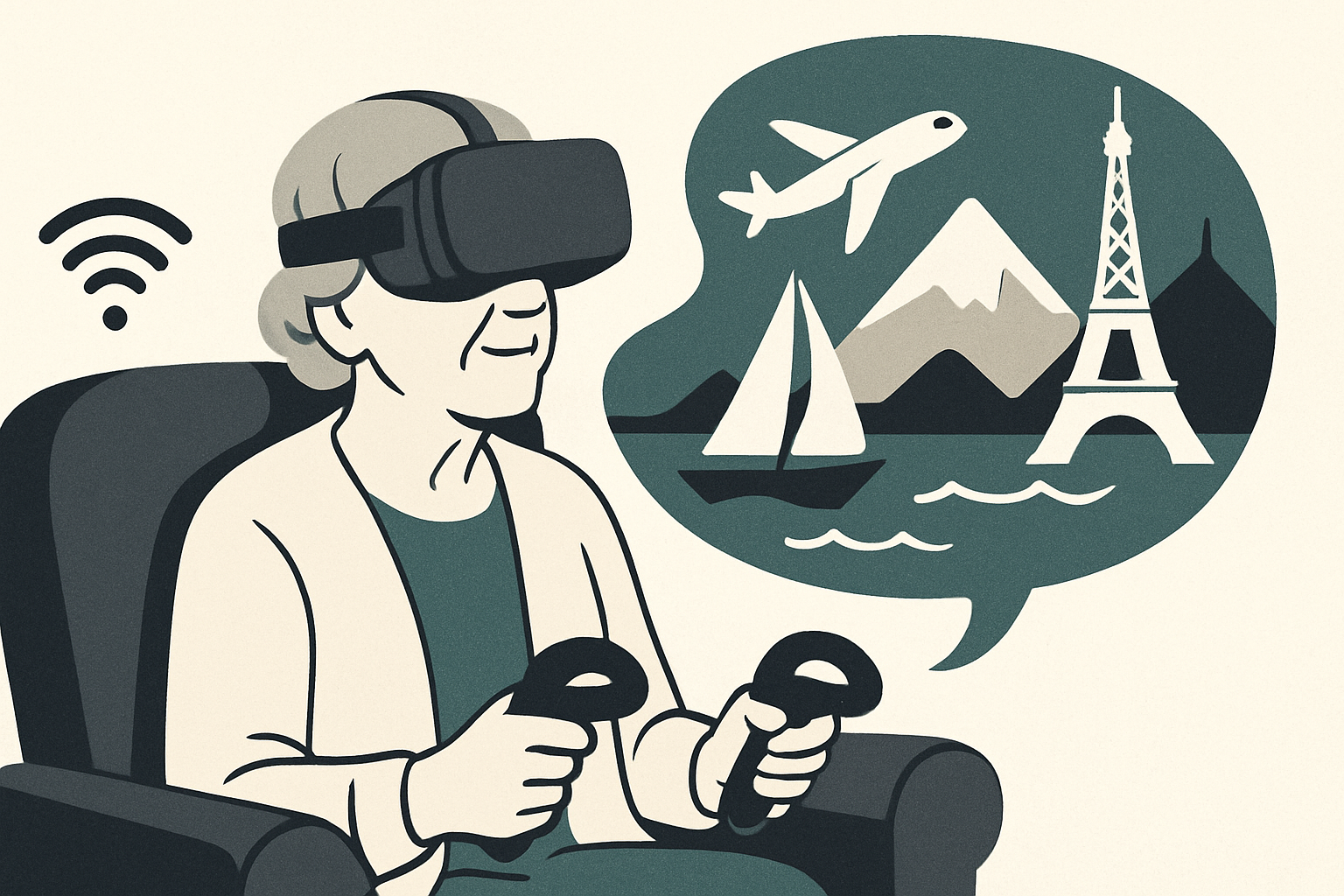 Illustrasjon for SeniorVR