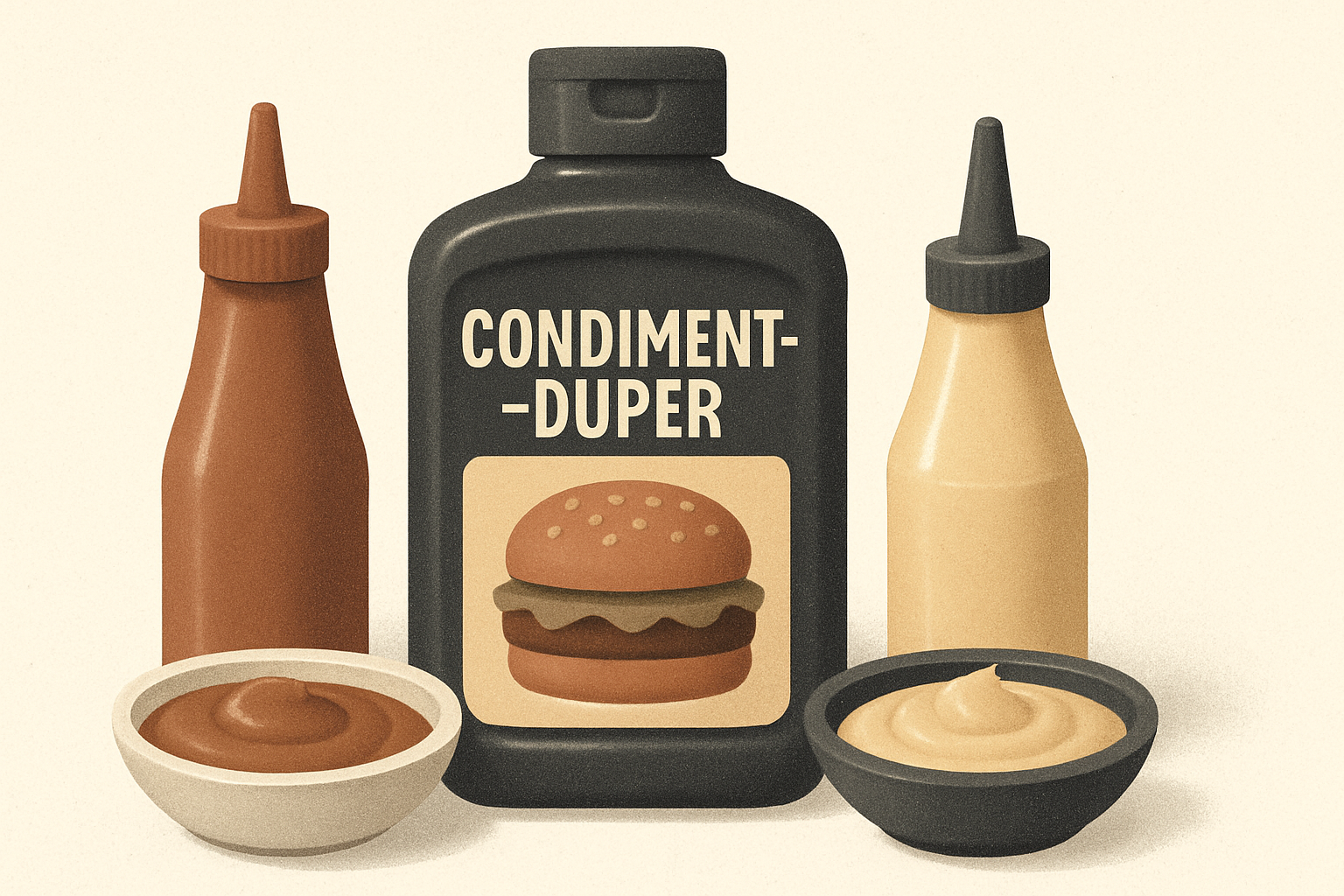 Illustrasjon for Kondiment-duper: lag duplikater av populære hurtigmat-sauer