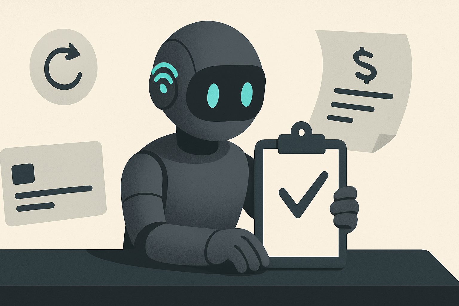 Illustrasjon for AI-agent for tilbakeføringer (chargebacks)