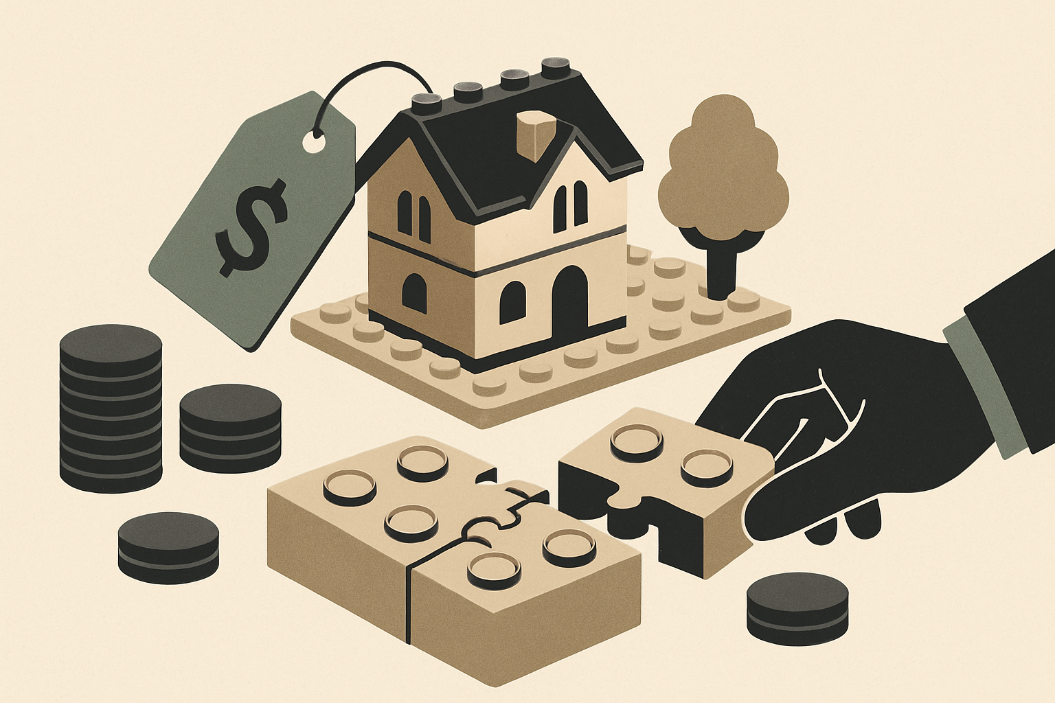 Illustrasjon for BrickShares — fraksjonell investeringsplattform for LEGO-sett
